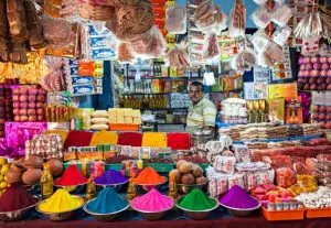 חנות תבלינים, קראלה, דרום הודו