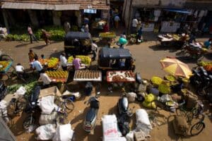 שוק פירות ,מייסור, קרנטקה, דרום הודו